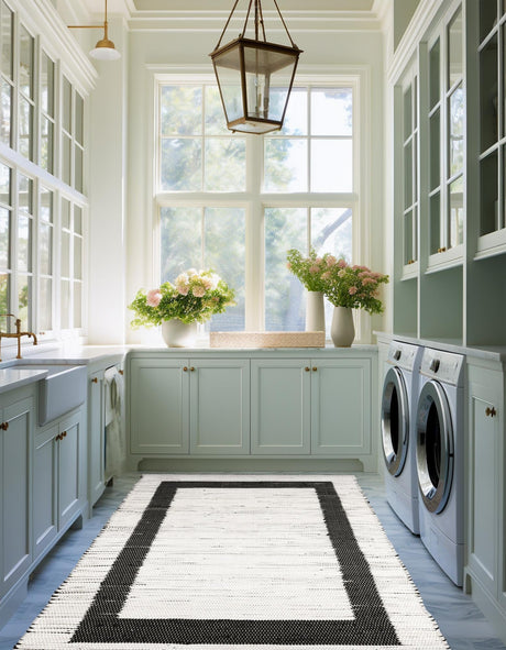 White and Black 10' x 14' 1 Chindi Jute Rectangle Area Rug Interior Design Home Decor Carpet Mat for Sale at Rug Engine