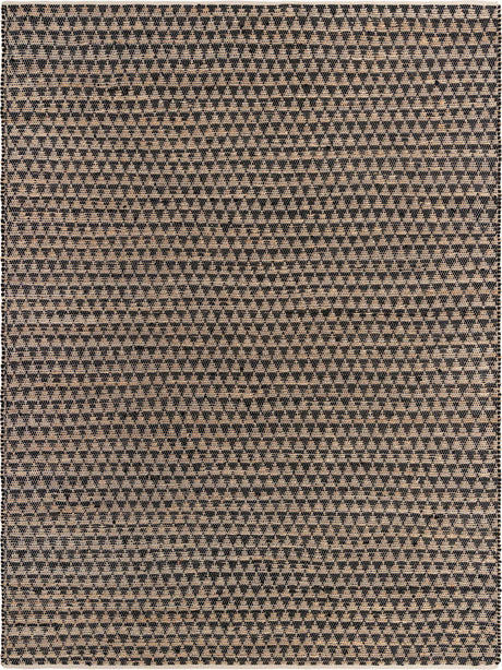 Black 10' x 14' 1 Chindi Jute Rectangle Rug