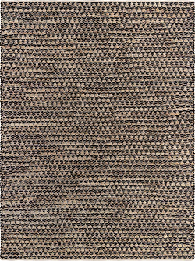 Black 10' x 14' 1 Chindi Jute Rectangle Rug