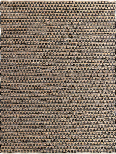 Black 9' x 12' Chindi Jute Rectangle Rug