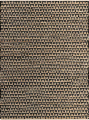 Black 8' x 11' Chindi Jute Rectangle Rug