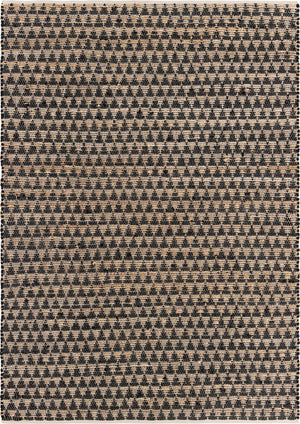 Black 7' 1 x 10' Chindi Jute Rectangle Rug