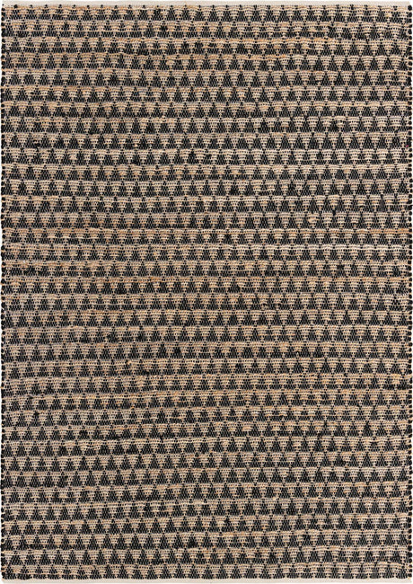 Black 7' 1 x 10' Chindi Jute Rectangle Rug
