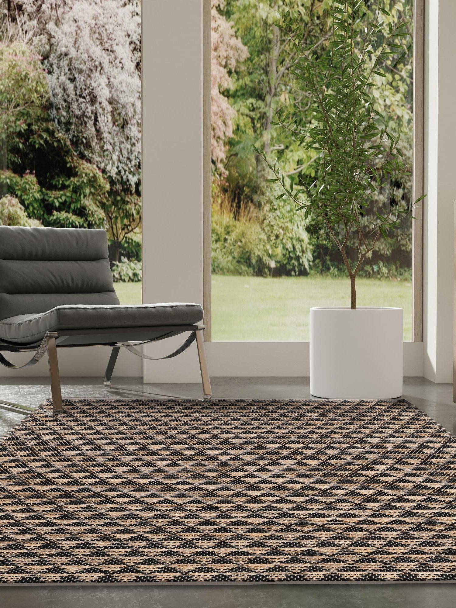 Black 10' x 14' 1 Chindi Jute Rectangle Area Rug Interior Design Home Decor Carpet Mat for Sale at Rug Engine