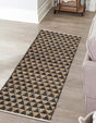 Black 3' x 10' Chindi Jute Runner Rug