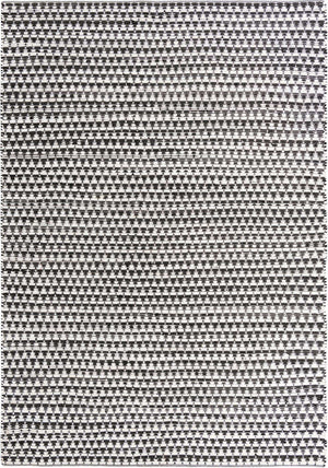 White Black 10' x 14' 1 Chindi Jute Rectangle Rug