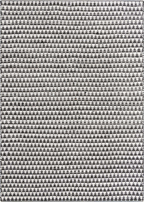 White Black 9' x 12' Chindi Jute Rectangle Rug