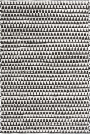 White Black 7' 1 x 10' Chindi Jute Rectangle Rug