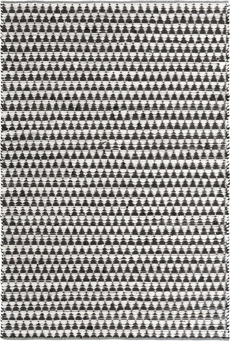 White Black 7' 1 x 10' Chindi Jute Rectangle Rug