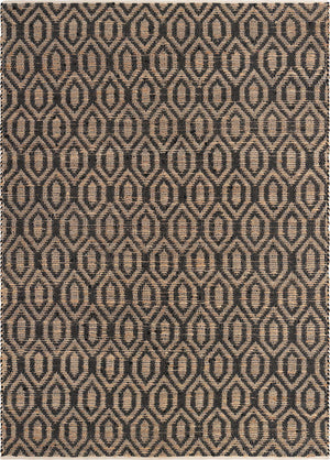 Black 8' x 11' Chindi Jute Rectangle Rug