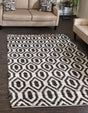 Black and White 9' x 12' Chindi Jute Rectangle Rug