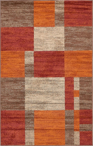 Multicolor 1' 4 x 1' 4 Autumn Sample Area Rug 100% Polypropylene Durable Jute Backing Living Dining Room Bedroom Office Modern Decor Carpet for Sale at Rug Engine