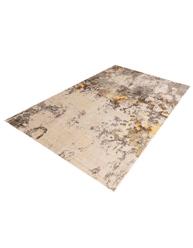 Ivory Beige 7' x 10' Helios Rectangle Area Rug 100% Polypropylene (Space-Dyed Yarn) Easy Clean With Cotton Backing Contemporary Carpet for Sale at Rug Engine