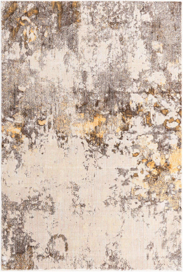 Ivory Beige 6' x 9' Helios Rectangle Area Rug 100% Polypropylene (Space-Dyed Yarn) Easy Clean With Cotton Backing Contemporary Carpet for Sale at Rug Engine