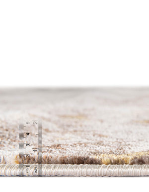 Ivory Beige 5' x 5' Helios Square Area Rug 100% Polypropylene (Space-Dyed Yarn) Easy Clean With Cotton Backing Contemporary Carpet for Sale at Rug Engine