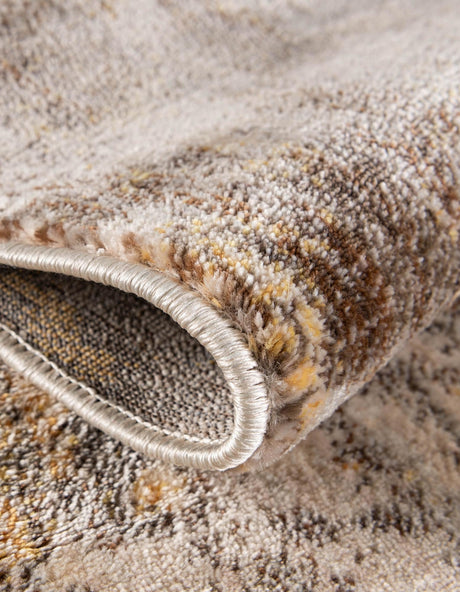 Ivory Beige 4' x 4' Helios Square Area Rug 100% Polypropylene (Space-Dyed Yarn) Easy Clean With Cotton Backing Contemporary Carpet for Sale at Rug Engine