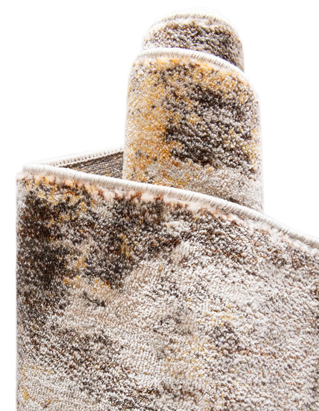 Ivory Beige 4' x 4' Helios Square Area Rug 100% Polypropylene (Space-Dyed Yarn) Easy Clean With Cotton Backing Contemporary Carpet for Sale at Rug Engine