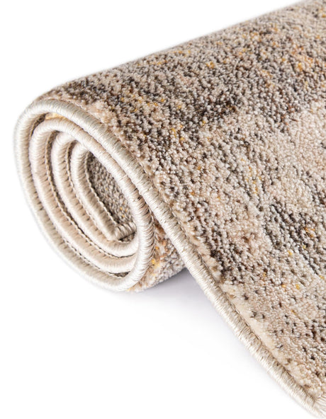 Ivory Beige 4' x 4' Helios Square Area Rug 100% Polypropylene (Space-Dyed Yarn) Easy Clean With Cotton Backing Contemporary Carpet for Sale at Rug Engine