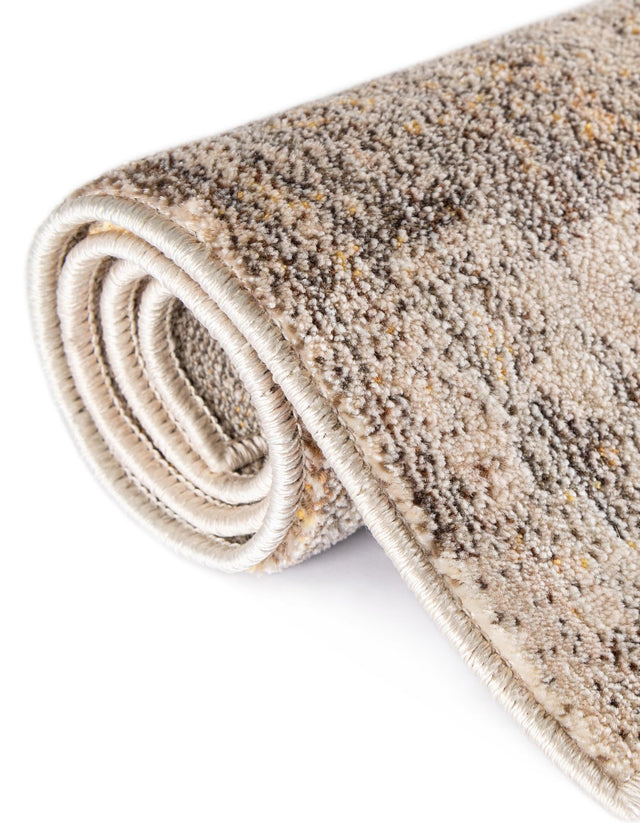 Ivory Beige 4' x 4' Helios Square Area Rug 100% Polypropylene (Space-Dyed Yarn) Easy Clean With Cotton Backing Contemporary Carpet for Sale at Rug Engine