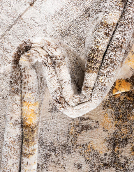 Ivory Beige 3' 3 x 5' 3 Helios Oval Area Rug 100% Polypropylene (Space-Dyed Yarn) Easy Clean With Cotton Backing Contemporary Carpet for Sale at Rug Engine