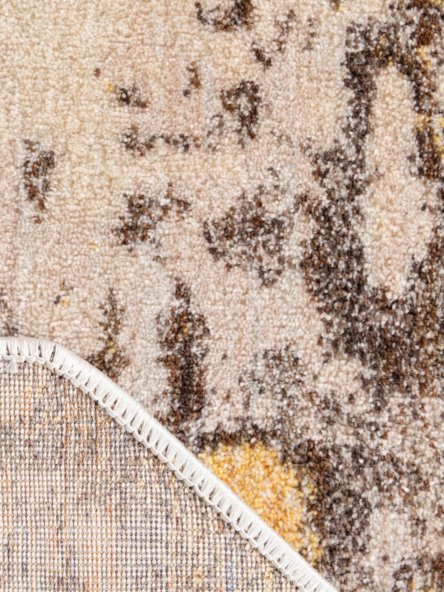 Ivory Beige 8' x 8' Helios Octagon Area Rug 100% Polypropylene (Space-Dyed Yarn) Easy Clean With Cotton Backing Contemporary Carpet for Sale at Rug Engine