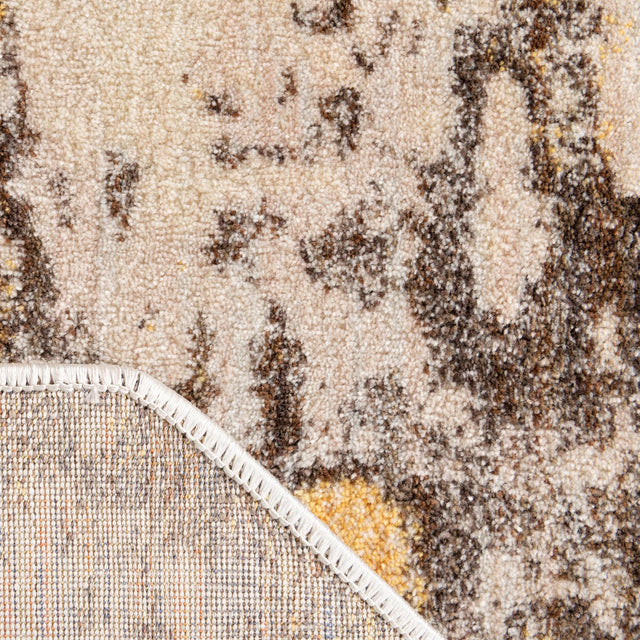 Ivory Beige 8' x 8' Helios Octagon Area Rug 100% Polypropylene (Space-Dyed Yarn) Easy Clean With Cotton Backing Contemporary Carpet for Sale at Rug Engine