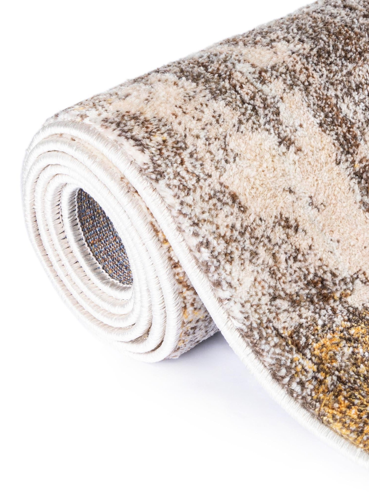 Ivory Beige 8' x 8' Helios Octagon Area Rug 100% Polypropylene (Space-Dyed Yarn) Easy Clean With Cotton Backing Contemporary Carpet for Sale at Rug Engine