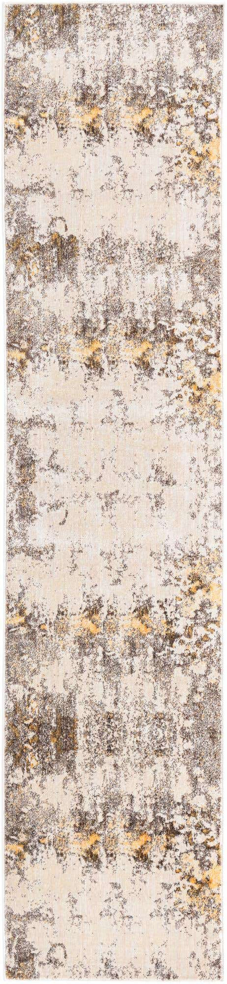Ivory Beige 2' 7 x 12' Helios Runner Area Rug 100% Polypropylene (Space-Dyed Yarn) Easy Clean With Cotton Backing Contemporary Carpet for Sale at Rug Engine
