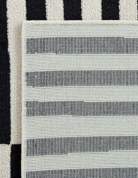 Black 4' x 4' Williamsburg Square Area Rug