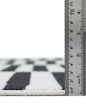Black 5' x 5' Williamsburg Octagon Area Rug 100% Polypropylene With Cotton Backing Durable Easy Clean Stain Resistant Carpet for Sale at Rug Engine