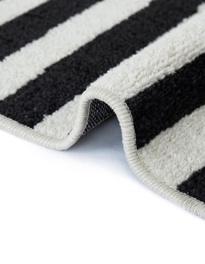 Black 5' x 5' Williamsburg Octagon Area Rug 100% Polypropylene With Cotton Backing Durable Easy Clean Stain Resistant Carpet for Sale at Rug Engine