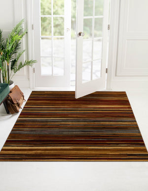 Beige 10' x 10' Barista Square Area Rug 100% Polypropylene Abstract Modern Geometric Carpet for Living Room Dining Office Dorm Room Decor for Sale at Rug Engine
