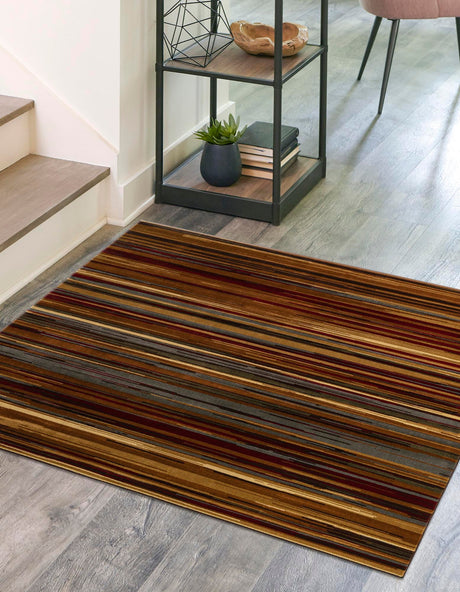 Beige 5' 3 x 5' 3 Barista Square Area Rug 100% Polypropylene Abstract Modern Geometric Carpet for Living Room Dining Office Dorm Room Decor for Sale at Rug Engine