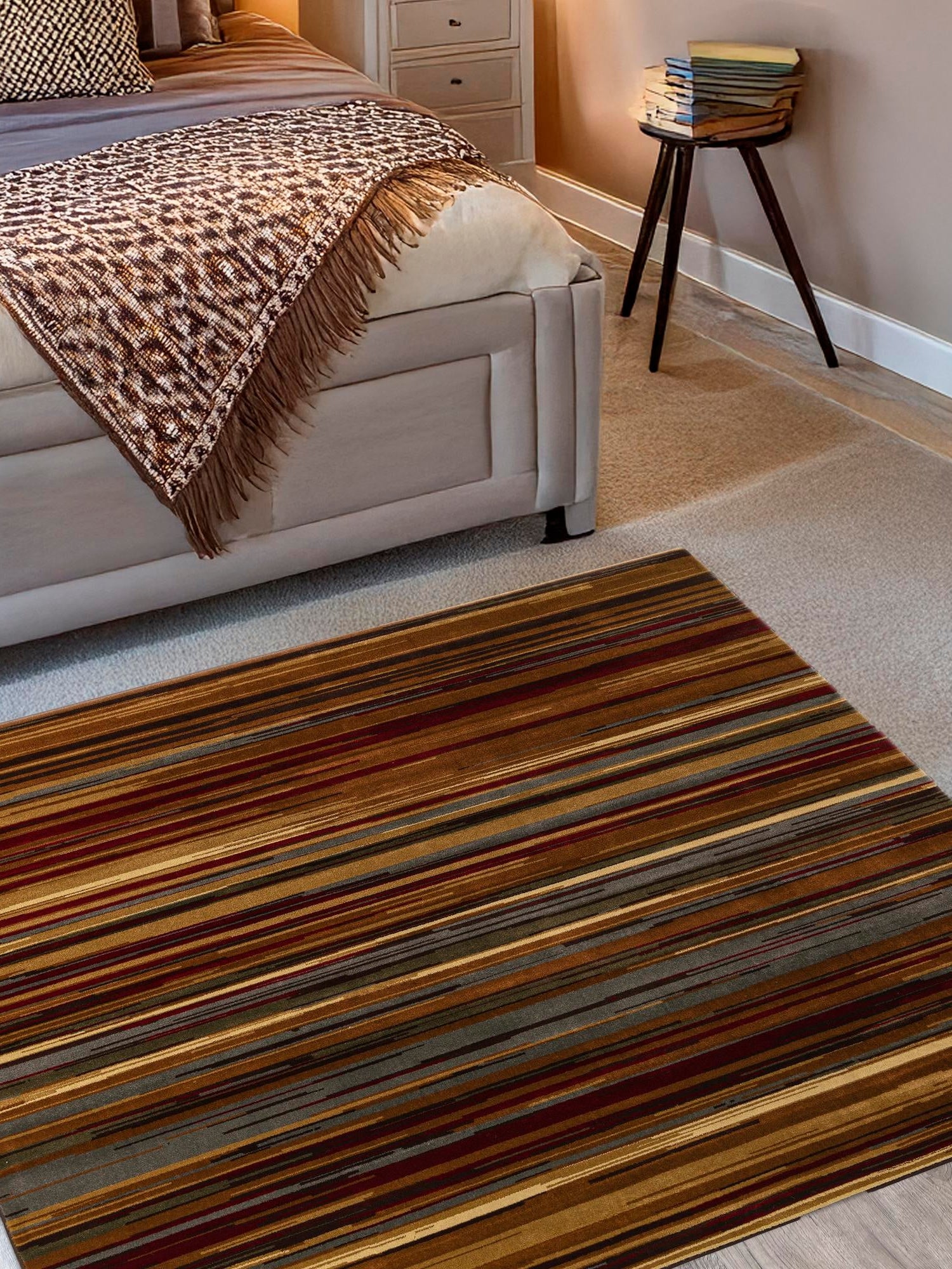 Beige 10' x 10' Barista Square Area Rug 100% Polypropylene Abstract Modern Geometric Carpet for Living Room Dining Office Dorm Room Decor for Sale at Rug Engine