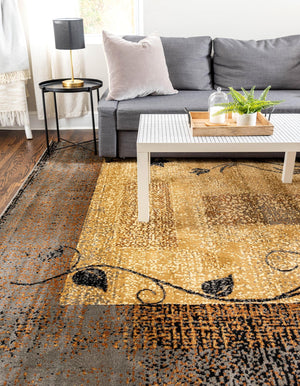 Beige 10' x 10' Barista Square Area Rug 100% Polypropylene Abstract Modern Geometric Carpet for Living Room Dining Office Dorm Room Decor for Sale at Rug Engine