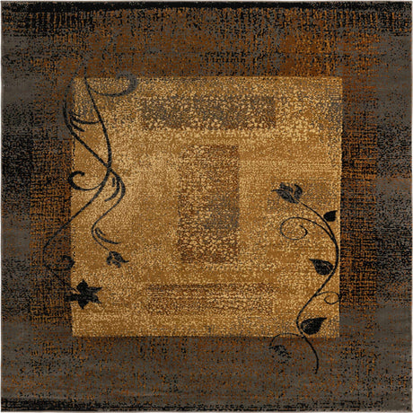 Beige 7' 10 x 7' 10 Barista Square Area Rug 100% Polypropylene Abstract Modern Geometric Carpet for Living Room Dining Office Dorm Room Decor for Sale at Rug Engine