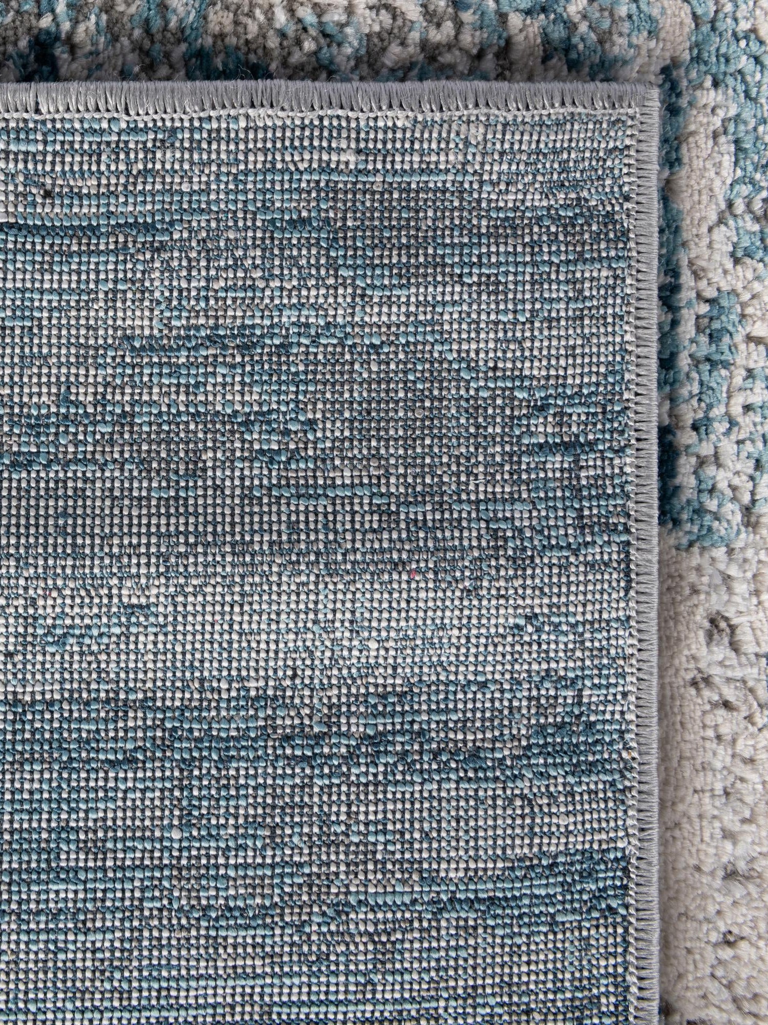 Blue 9' x 12' Oasis Rectangle Area Rug 65% Polypropylene & 35% Polyester Contemporary Carpet for Living Rooms, Bedroom, Kitchen, Dining, Office for Sale at Rug Engine