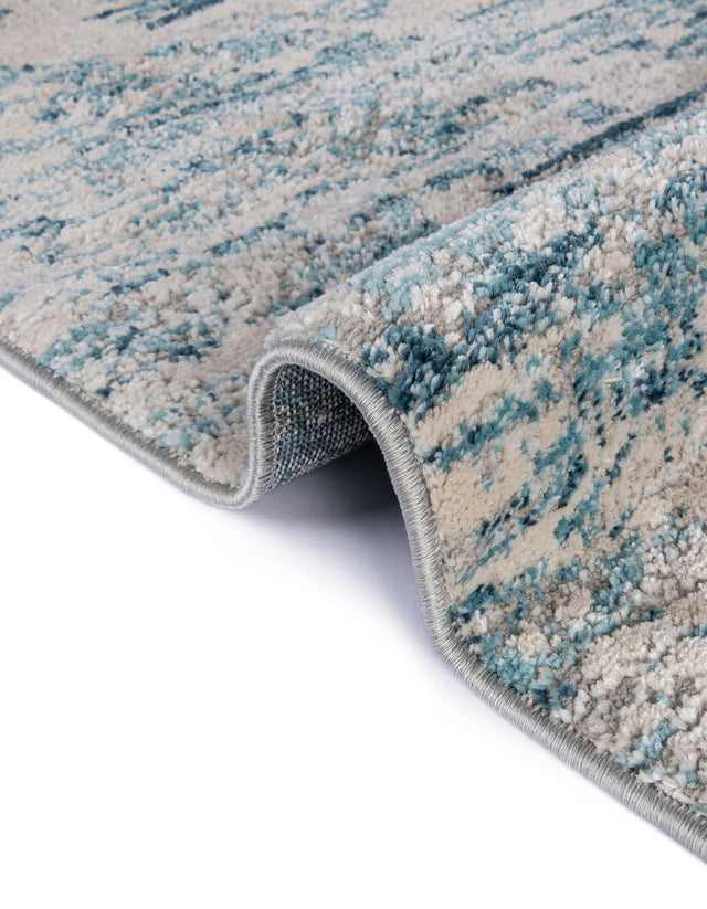 Blue 10' x 14' 1 Oasis Rectangle Area Rug 65% Polypropylene & 35% Polyester Contemporary Carpet for Living Rooms, Bedroom, Kitchen, Dining, Office for Sale at Rug Engine