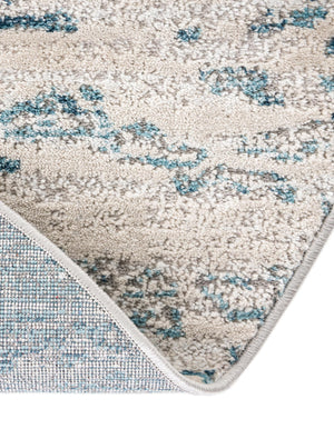 Blue 8' x 10' Oasis Oval Area Rug 65% Polypropylene & 35% Polyester Contemporary Carpet for Living Rooms, Bedroom, Kitchen, Dining, Office for Sale at Rug Engine