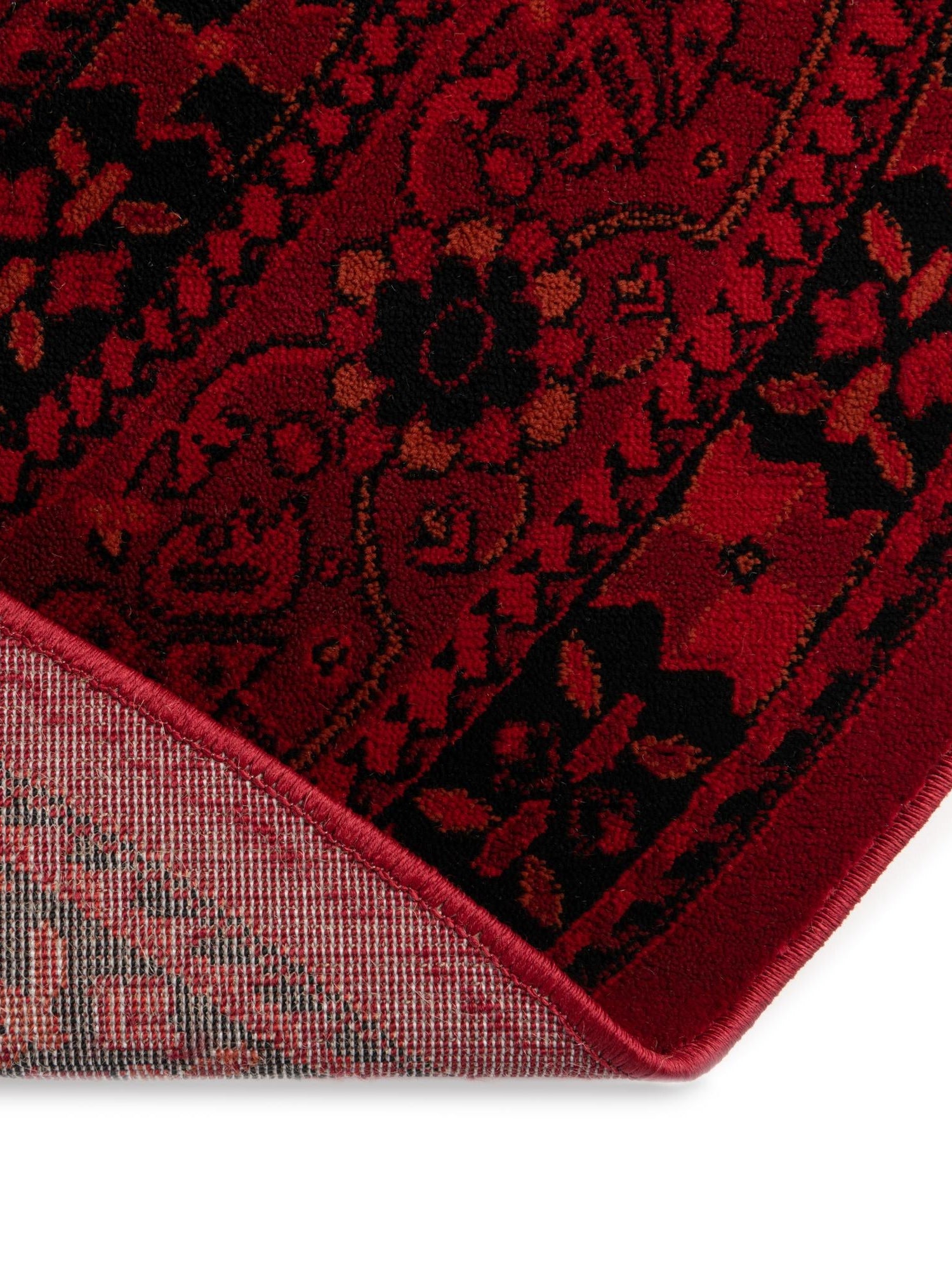 Red 5' 3 x 8' Tekke Oval Area Rug Classic Traditional Vintage Design Carpet for Living Rooms, Dining, Bedrooms, Office Space for Sale at Rug Engine