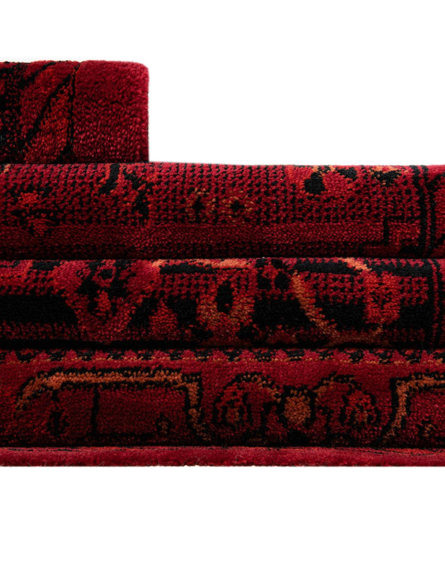Red 6' 1 x 9' Tekke Oval Area Rug Classic Traditional Vintage Design Carpet for Living Rooms, Dining, Bedrooms, Office Space for Sale at Rug Engine