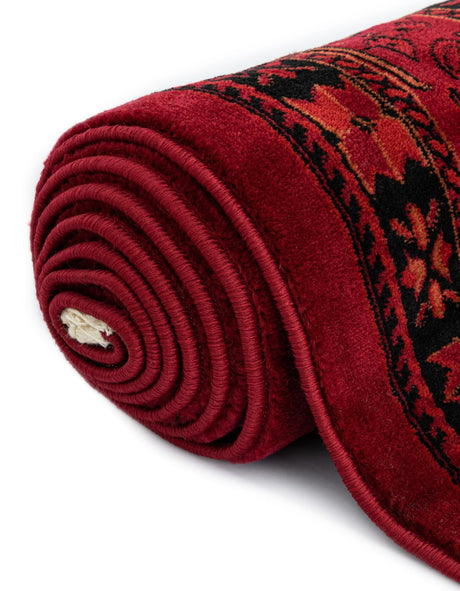 Red 5' 3 x 5' 3 Tekke Octagon Area Rug Classic Traditional Vintage Design Carpet for Living Rooms, Dining, Bedrooms, Office Space for Sale at Rug Engine