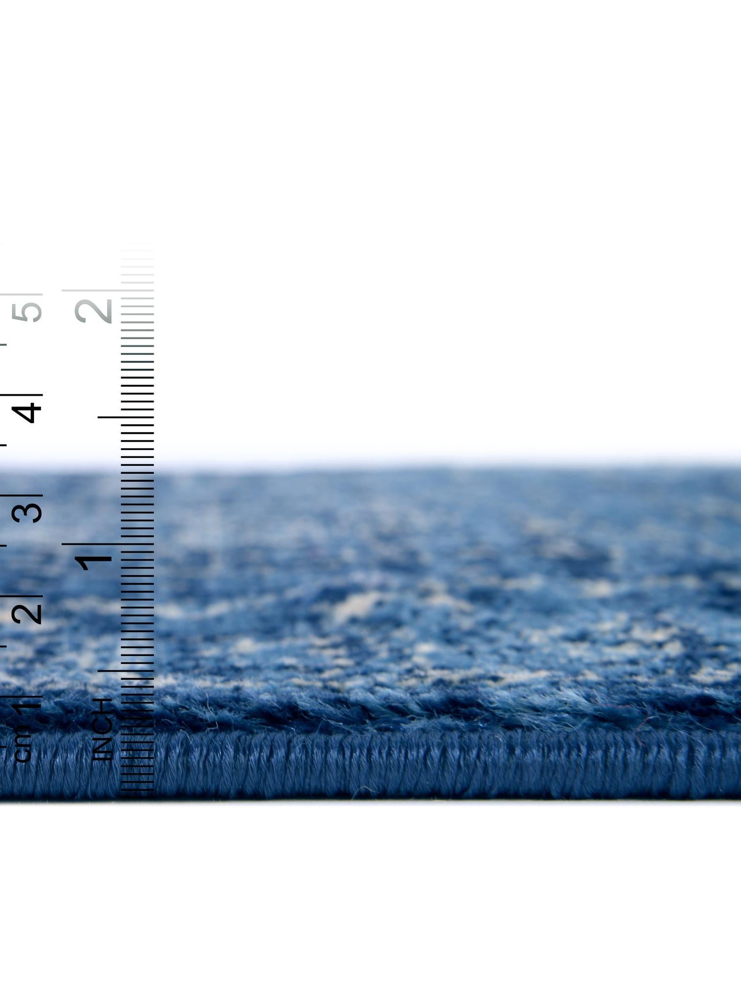 Blue 4' x 4' District Square Area Rug 100% Polypropylene Easy Clean Stain Resistant Traditional Pattern Classic Carpet for Indoor Dining Living Office for Sale at Rug Engine