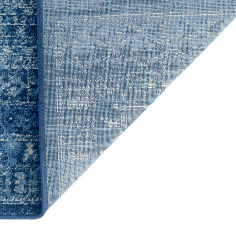 Blue 5' x 5' District Octagon Area Rug 100% Polypropylene Easy Clean Stain Resistant Traditional Pattern Classic Carpet for Indoor Dining Living Office for Sale at Rug Engine