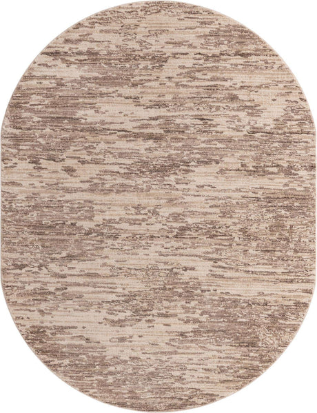 Brown 8' x 10' Oasis Oval Area Rug 65% Polypropylene & 35% Polyester Contemporary Carpet for Living Rooms, Bedroom, Kitchen, Dining, Office for Sale at Rug Engine