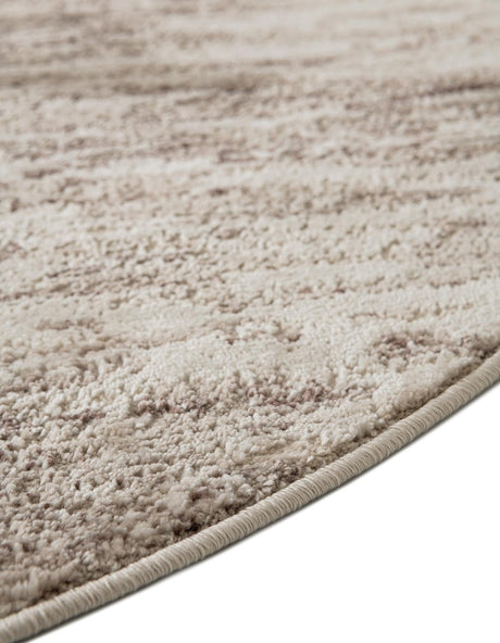 Brown 3' x 3' Oasis Round Area Rug 65% Polypropylene & 35% Polyester Contemporary Carpet for Living Rooms, Bedroom, Kitchen, Dining, Office for Sale at Rug Engine