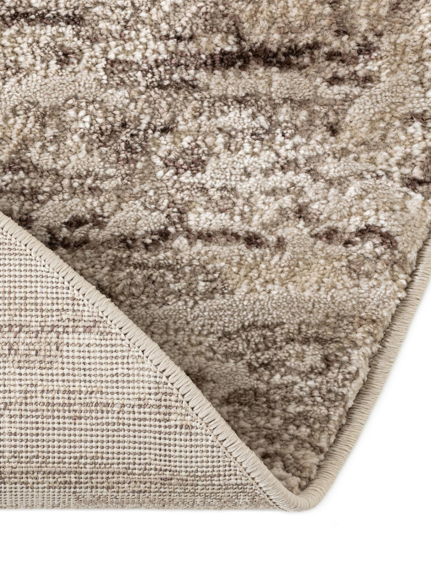 Brown 3' x 3' Oasis Round Area Rug 65% Polypropylene & 35% Polyester Contemporary Carpet for Living Rooms, Bedroom, Kitchen, Dining, Office for Sale at Rug Engine