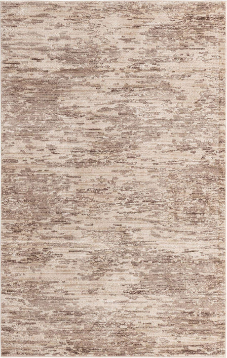 Brown 6' x 9' Oasis Rectangle Area Rug 65% Polypropylene & 35% Polyester Contemporary Carpet for Living Rooms, Bedroom, Kitchen, Dining, Office for Sale at Rug Engine