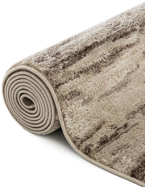 Brown 4' x 6' Oasis Rectangle Area Rug 65% Polypropylene & 35% Polyester Contemporary Carpet for Living Rooms, Bedroom, Kitchen, Dining, Office for Sale at Rug Engine