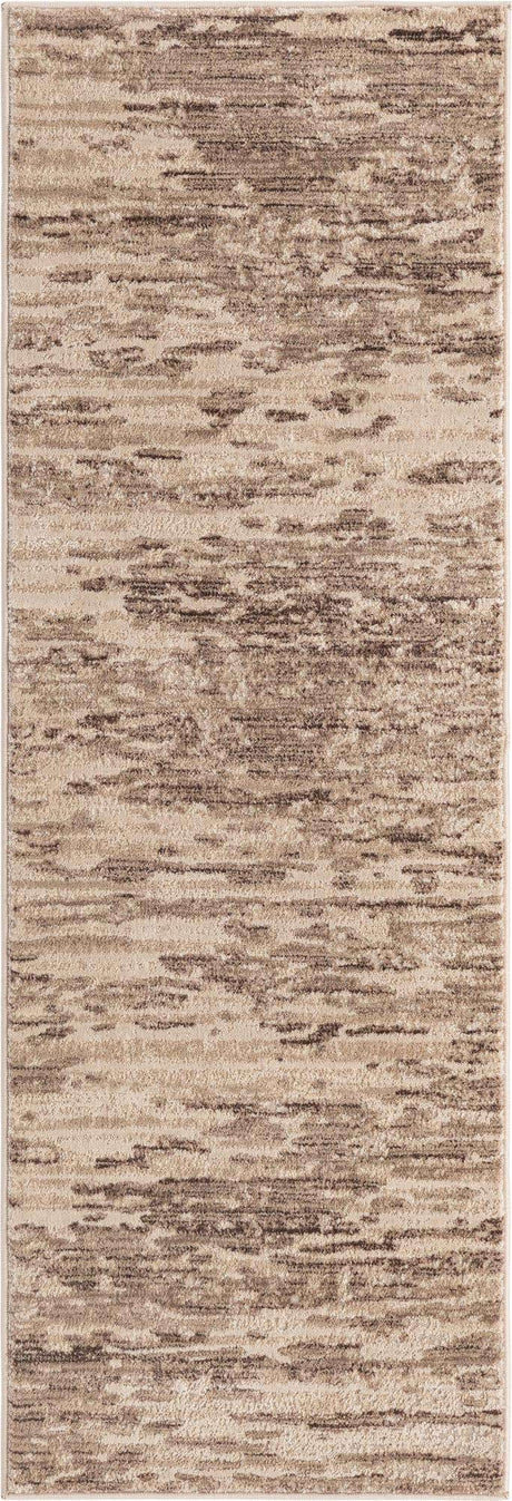 Brown 2' x 6' Oasis Runner Area Rug 65% Polypropylene & 35% Polyester Contemporary Carpet for Living Rooms, Bedroom, Kitchen, Dining, Office for Sale at Rug Engine